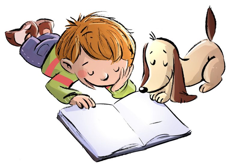 nio y perro leyendo ¿Qué libros recomendar a nuestros hijos?